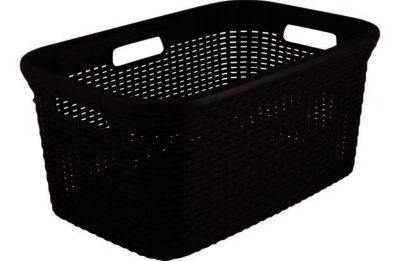 Curver 45 Litre Rattan Basket Dark Brown Curver 45 Litre Rattan Basket Dark Brown